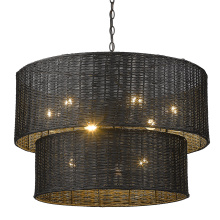 Golden Canada 1084-9 BLK-BW - Golden Lighting Erma 9-light Chandelier in Matte Black